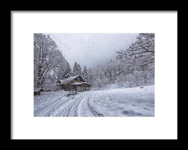 Snow Framed Print featuring the photograph Snow Storm by Alfredo Bruzzone