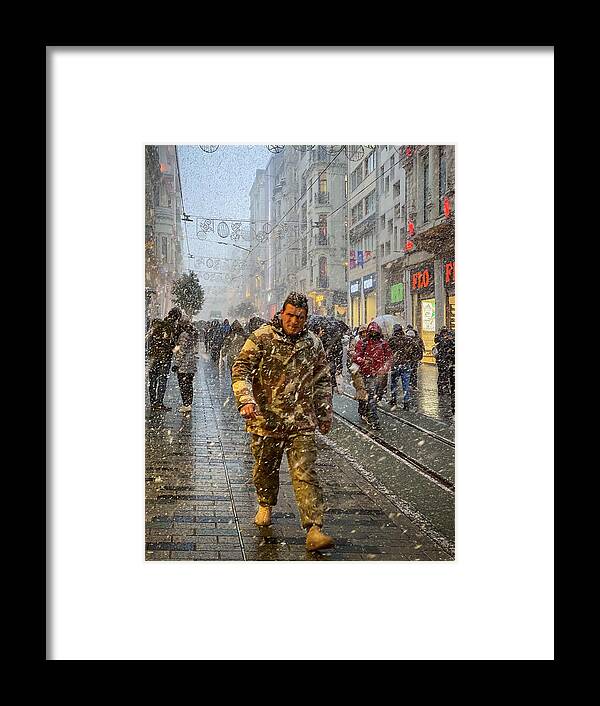 Rain Framed Print featuring the photograph Snowfall by Khoshro Creativeartsolution