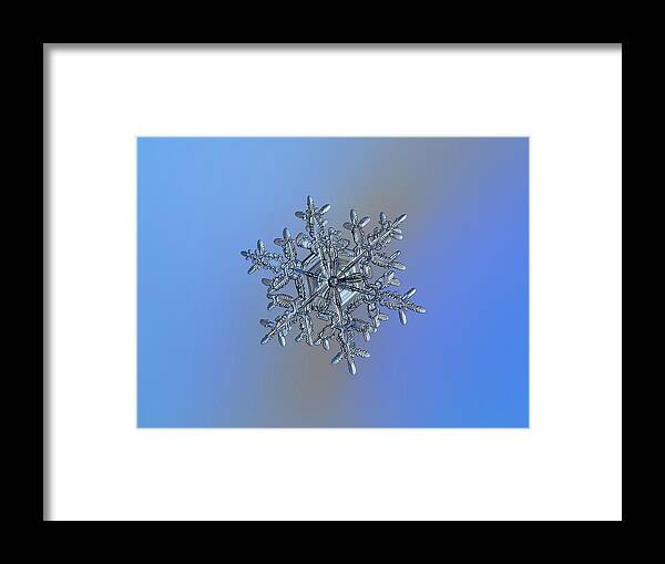 Snowflake Framed Print featuring the photograph Snowflake 2018-02-21 n3 by Alexey Kljatov