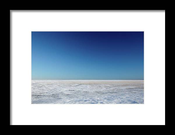 Great Plains Framed Print featuring the photograph Snowy Desert by Todd Klassy