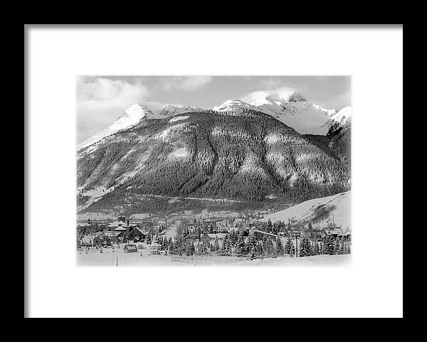 Snow Framed Print featuring the photograph Snowy Silverton by Jonathan Thompson