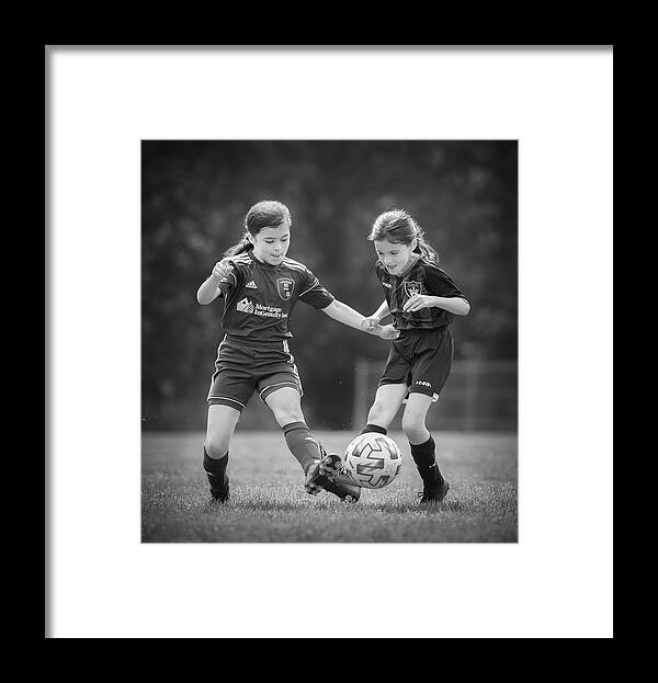 Sports Framed Print featuring the photograph Soccer Girls by Li Jian