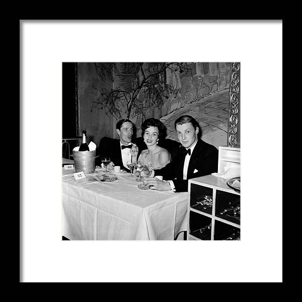 1950-1959 Framed Print featuring the photograph Society Dinner by Bert Hardy