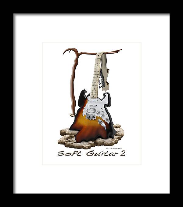 Rock And Roll Framed Print featuring the photograph Soft Guitar 2 by Mike McGlothlen