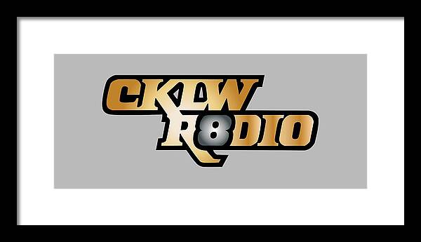 Cklw Radio Logo Classic Illustration Framed Print featuring the digital art Solid Gold CKLW Mid-70s Logo by Thomas Leparskas