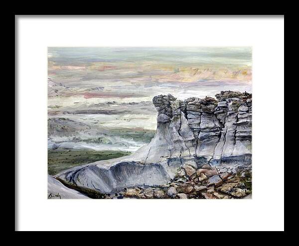 Petrified Forest Framed Print featuring the painting Something New by William Brody