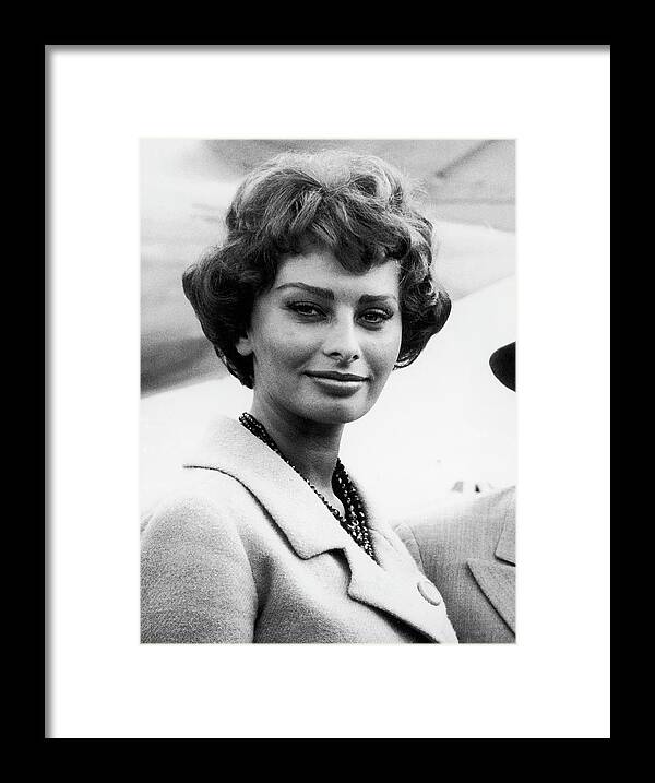 1950-1959 Framed Print featuring the photograph Sophia Loren 1958 by Keystone-france