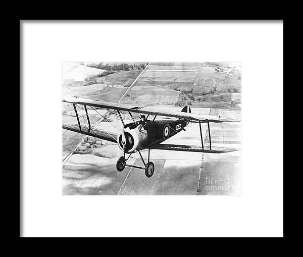 People Framed Print featuring the photograph Sopwith Camel In Flight by Bettmann