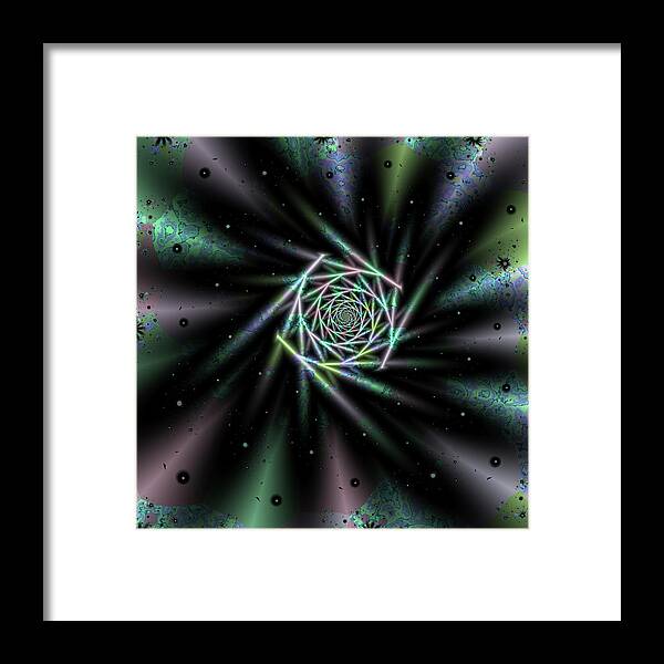 Fractal Framed Print featuring the digital art Source by Fractalicious
