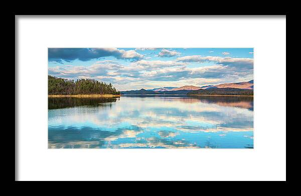 South Holston Lake Framed Print featuring the photograph South Holston Lake Reflections by Greg Booher
