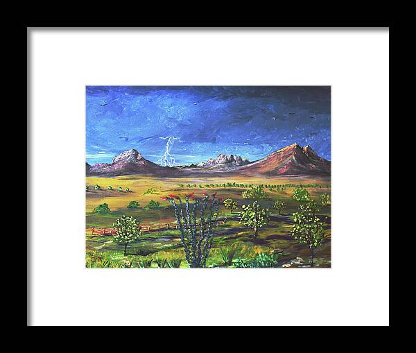 Arizona Framed Print featuring the painting Southern Arizona Grandeur by Chance Kafka