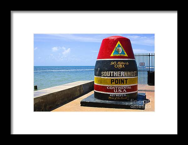 Continental Framed Print featuring the photograph Southernmost Point In Continental Usa by Nito