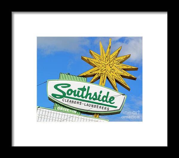 Florida Framed Print featuring the photograph Southside Drive-In by Lenore Locken