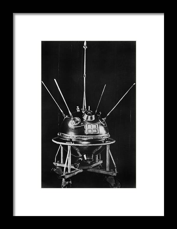 1950-1959 Framed Print featuring the photograph Soviet Satellite Lunik In January 1959 by Keystone-france