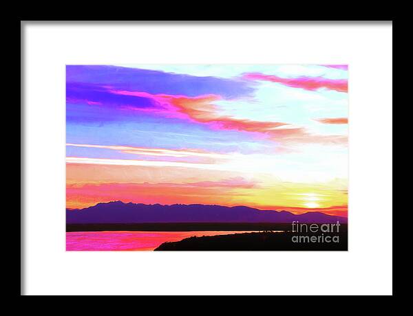 Sunset Framed Print featuring the photograph Space Needle Sunset by Scott Cameron