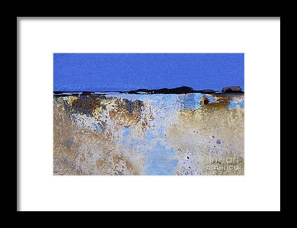Abstract Framed Print featuring the painting Sparkle on the Marsh 300 by Sharon Williams Eng