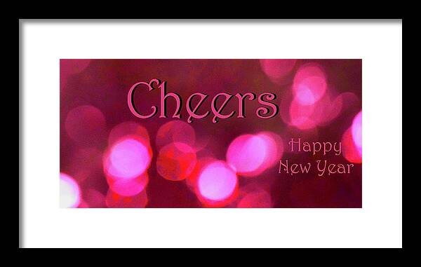 Toast Framed Print featuring the photograph Sparkling Pink Glow Cheers Too by Debra Grace Addison