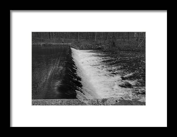 Waterloo Village Framed Print featuring the photograph Spillway in Detail - Waterloo Village by Christopher Lotito