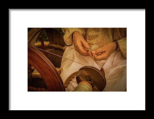 Fingers Framed Print featuring the photograph Spinner by Guy Whiteley