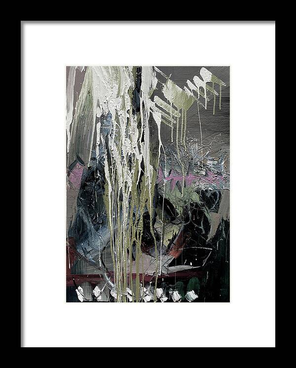  Framed Print featuring the painting splash stripe II by John Gholson