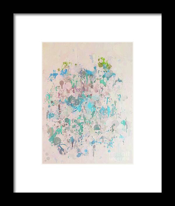 Splatter Framed Print featuring the mixed media Splatter Art - Florence by Kerri Farley