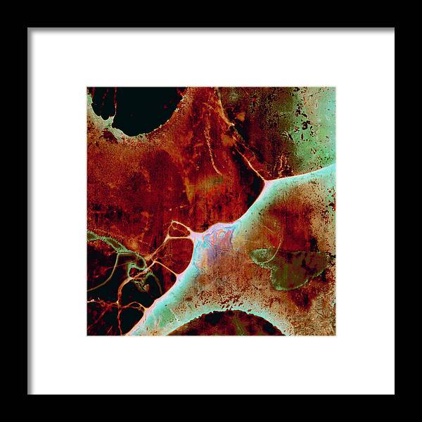 Chemical Reaction Framed Print featuring the photograph Splatter Grunge Wallpaper by Jitalia17