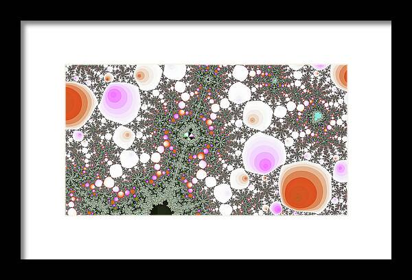 Abstract Framed Print featuring the digital art Split Range Pink Artwork by Don Northup
