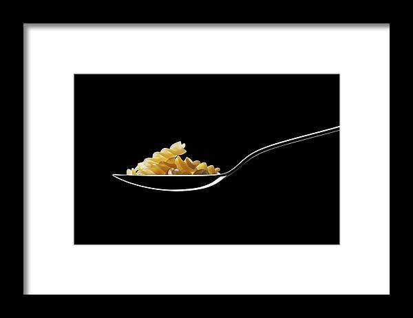 German Food Framed Print featuring the photograph Spoon With Spirelli Noodles by Daitozen