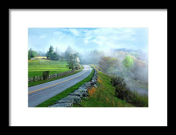 North Carolina Framed Print featuring the photograph Spring Comes to the Mountains by Dan Carmichael