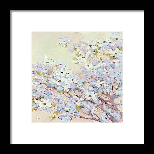 Blossoms Framed Print featuring the painting Spring Dogwood I by Julia Purinton