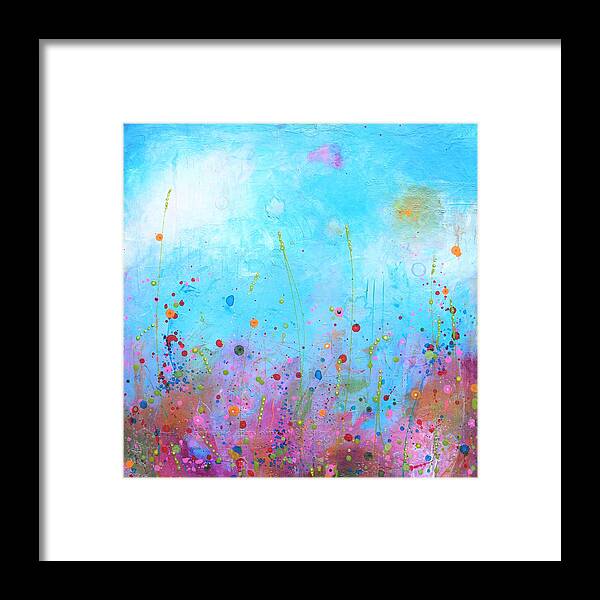 Acrylic Framed Print featuring the painting Spring Fling by Brenda O'Quin