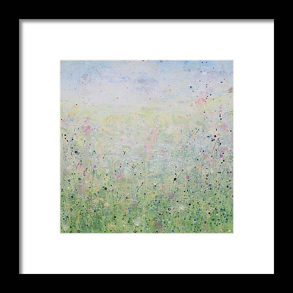 Acrylic Framed Print featuring the painting Spring Walk by Brenda O'Quin