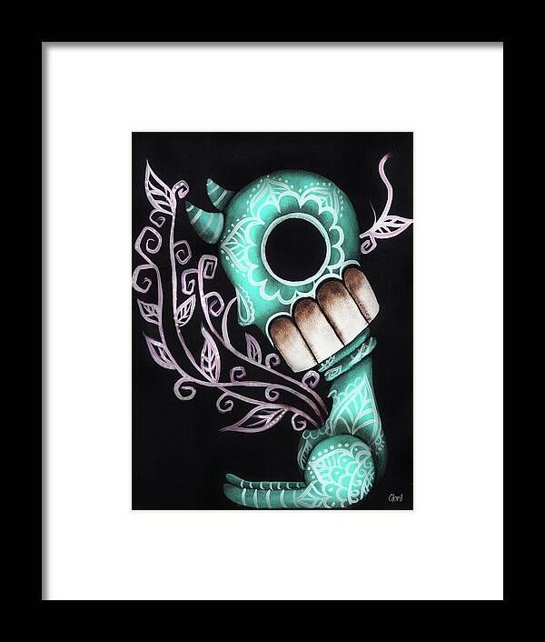 Day Of The Dead Framed Print featuring the painting Sprout by Abril Andrade