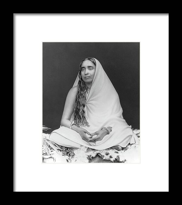 Devi Framed Print featuring the photograph Sri Sarada Devi by Mr Harrington