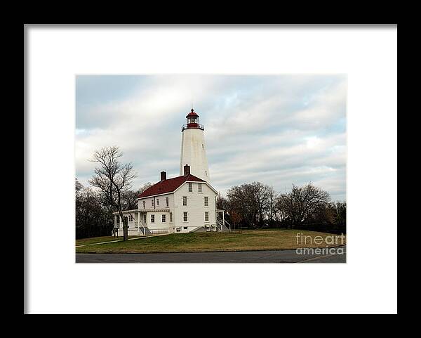Lighthouse Framed Print featuring the photograph Sandy Hook Lighthouse by Sam Rino