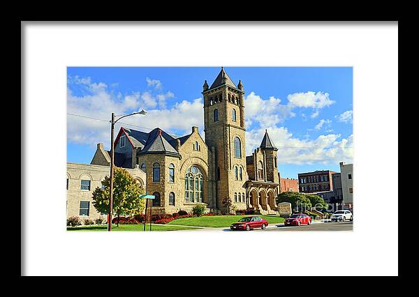 Findlay Framed Print featuring the photograph St. Andrew's United Methodist Church in Findlay 4541 by Jack Schultz