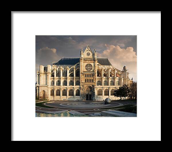 Outdoors Framed Print featuring the photograph St. Eustache Cathedral by Ed Freeman