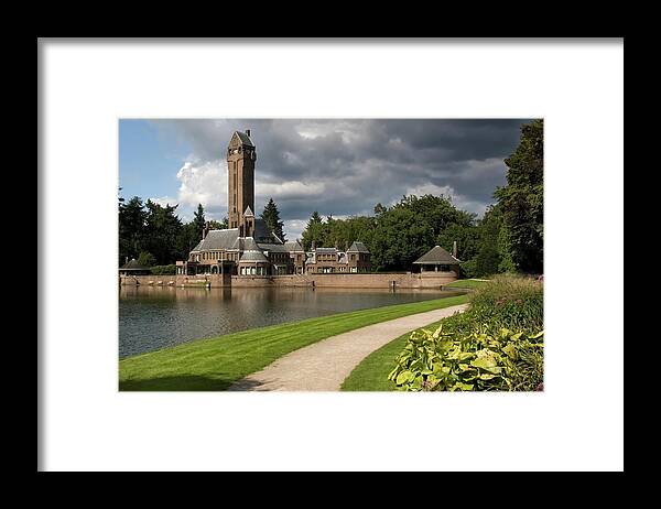 Grass Framed Print featuring the photograph St Hubertus Hunting Lodge by Toos