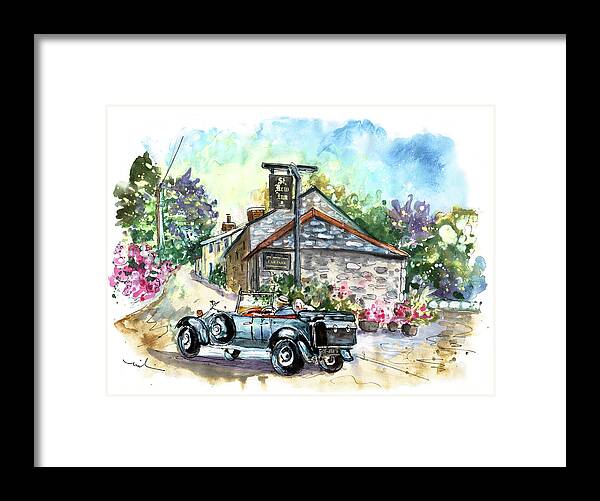Travel Framed Print featuring the painting St Kew Inn In Cornwall 01 by Miki De Goodaboom