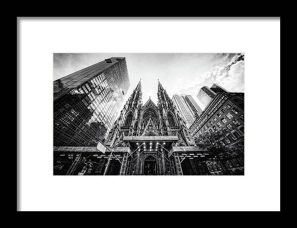 Outdoors Framed Print featuring the photograph St. Patricks Cathedral by Philipp Klinger