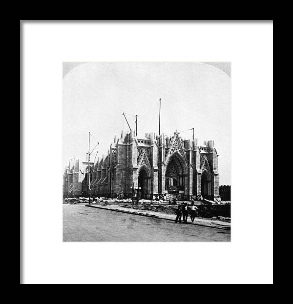 St. Patrick's Cathedral Framed Print featuring the photograph St. Patricks Cathedral Under by Graphic House