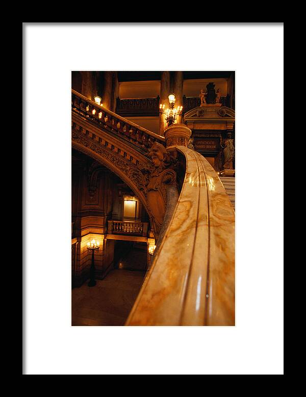 Built Structure Framed Print featuring the photograph Staircase Inside Opera Garnier by Lonely Planet