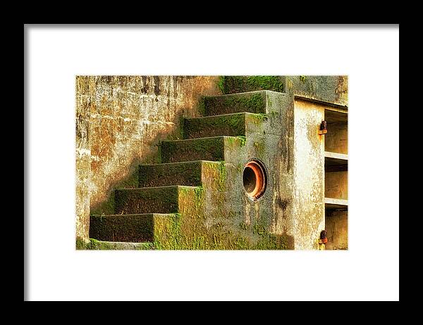 Wall Framed Print featuring the photograph Stairway Abstract by Dee Browning