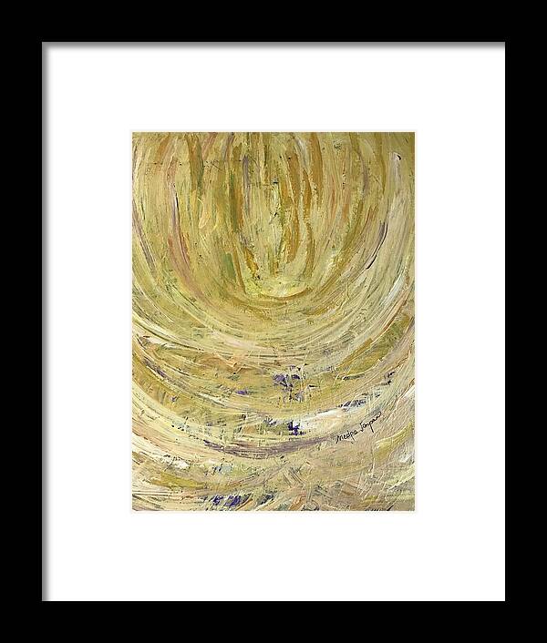 Star Framed Print featuring the painting Star belt by Medge Jaspan