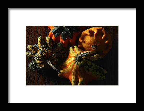 Food Framed Print featuring the photograph Star shaped gourds by Cuisine at Home