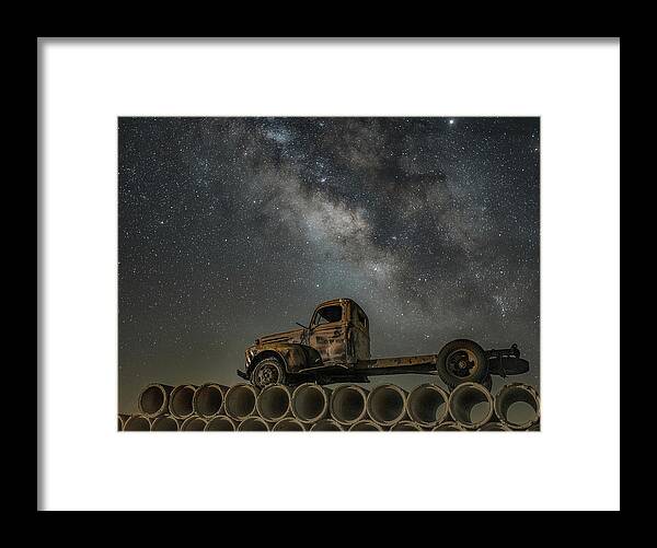 Milky Way Framed Print featuring the photograph Star Truck 2 by James Clinich