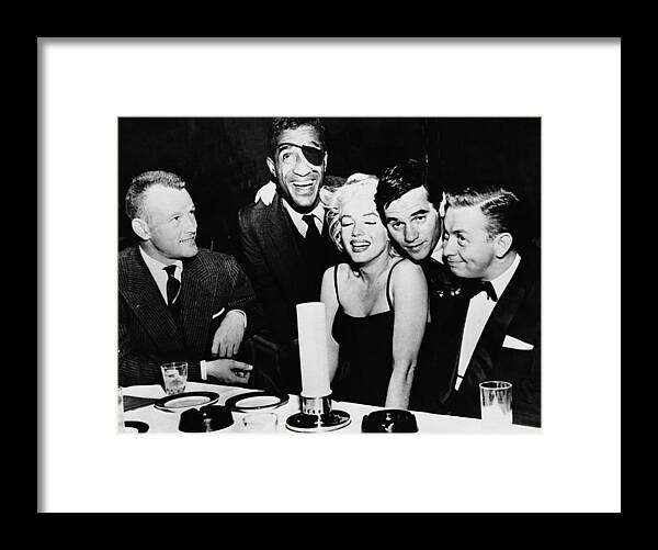 Singer Framed Print featuring the photograph Stars At The Crescendo Club by Archive Photos