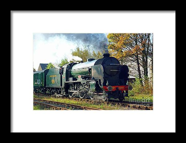 Steam Framed Print featuring the photograph Steam Locomotive 926 Repton by David Birchall