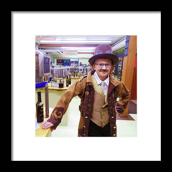 Halloween Framed Print featuring the photograph Steampunk Gentleman Costume 5 by Amy E Fraser