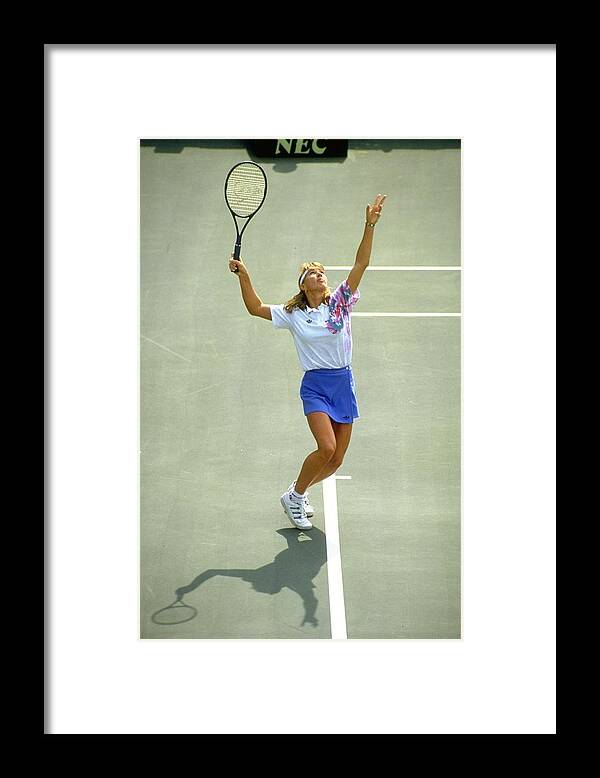 Tennis Framed Print featuring the photograph Steffi Graf by Howard Boylan
